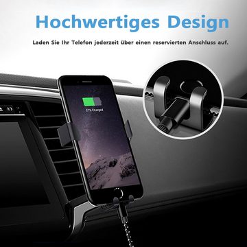 Hikity Schwerkraft Reaktion Auto Handyhalterung Clip Typ Air Vent Handy-Halterung, (Keine magnetische Halterung, GPS Auto Smartphone Ständer)