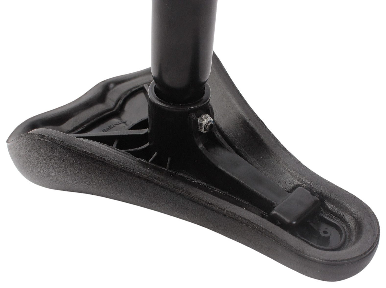 KHEbikes Fahrradsattel KHE BMX Sattelcombo One Piece 27,2 mm Gepolstert Schwarz, Integrierte 27,2 mm Stütze