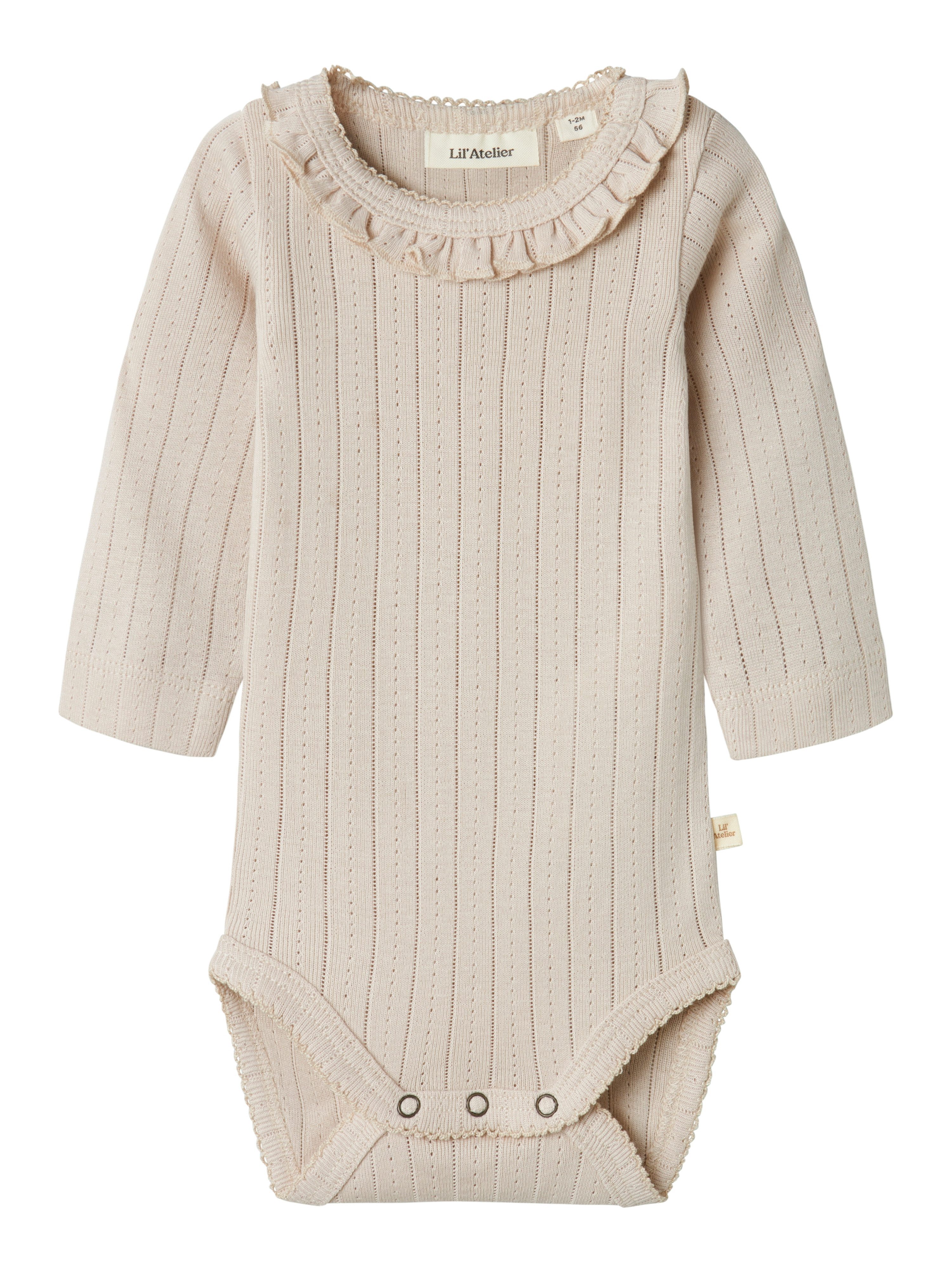 Lil' Atelier Langarmbody NBFRACHEL NIS LS SLIM BODY LIL NOOS mit Rüschen