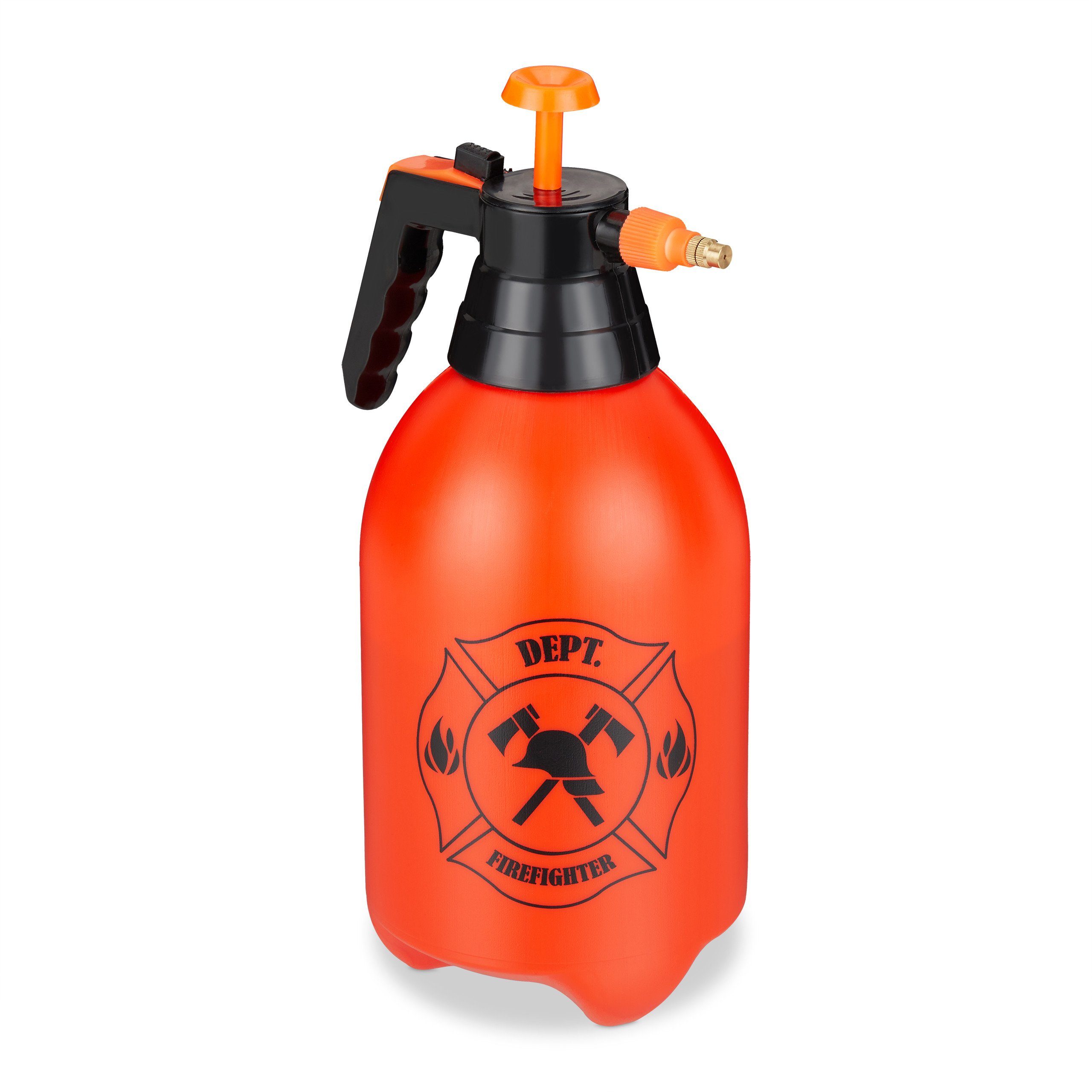 relaxdays Drucksprühgerät »Drucksprüher 3 Liter FeuerlöscherDesign«, 3
