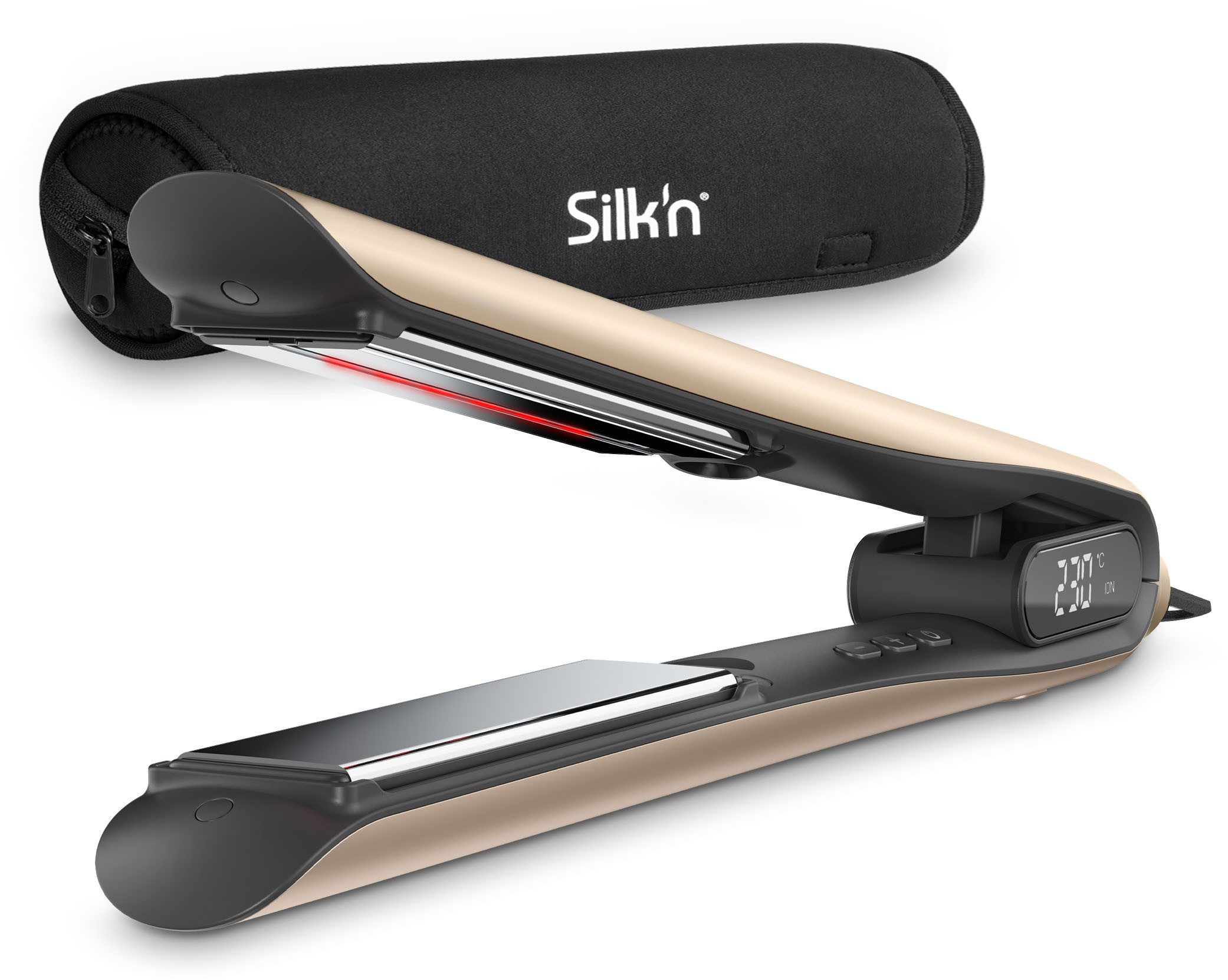 Silk'n Glätteisen SilkyStraight, mit Infrarot, Titanplatten, kurze Aufheizzeit