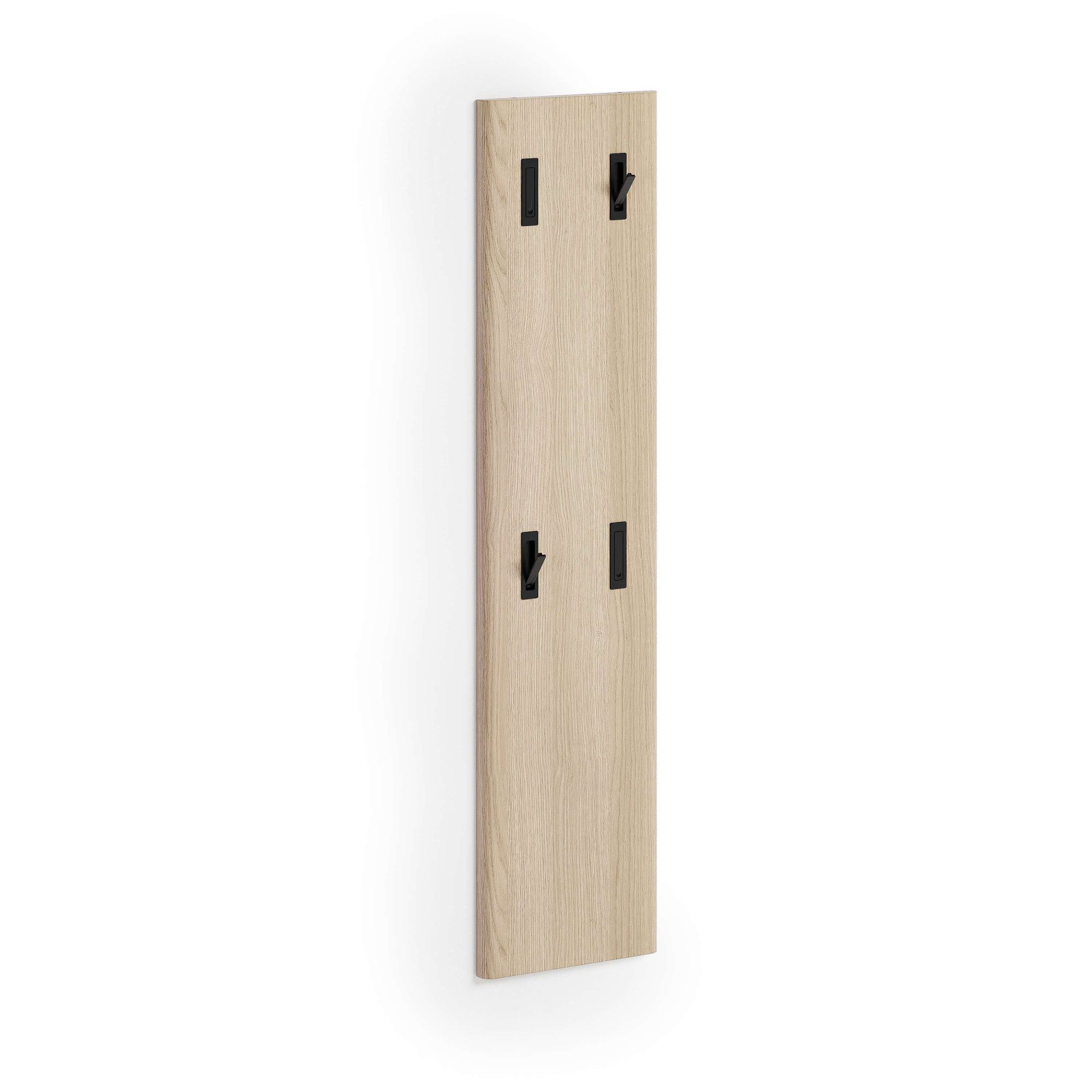 Home affaire Garderobenpaneel DILLON, Garderobenwand, Paneel, 4 Klapphaken, Made in Italy, (1 St), Breite 40 cm, Höhe 170 cm, mit abgerundeten Seiten, Made in Italy