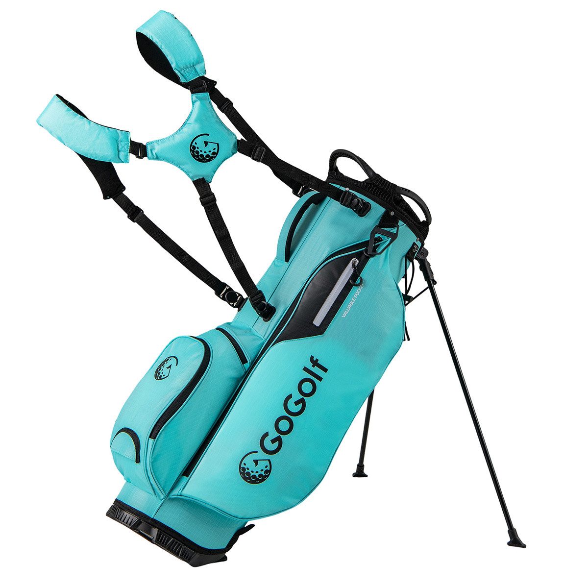 COSTWAY Golfballtasche, leichtes Golftasche mit Ständer