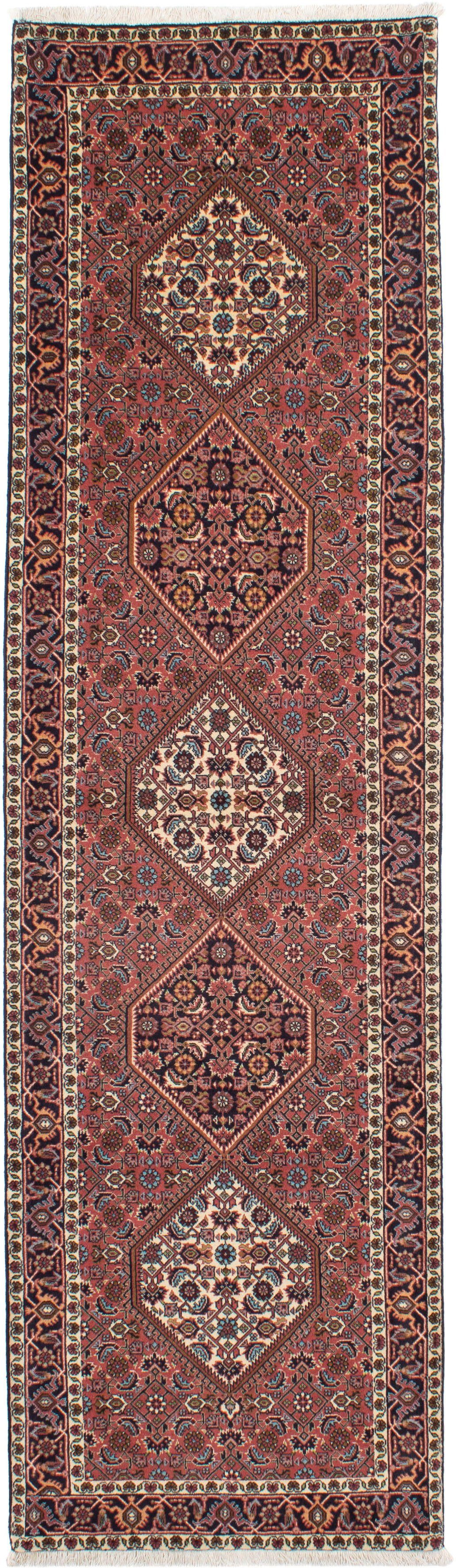 Orientteppich Perser - Bidjar - 297 x 84 cm - hellrot, morgenland, rechteckig, Höhe: 15 mm, Wohnzimmer, Handgeknüpft, Einzelstück mit Zertifikat