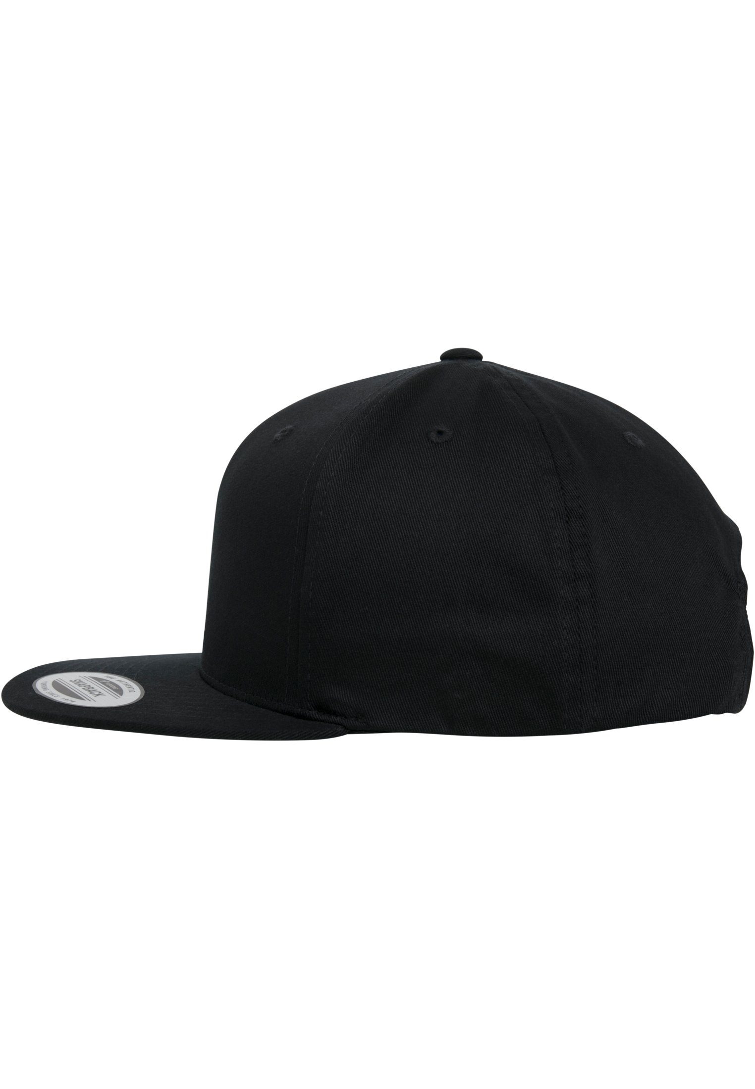 black Organic Flexfit Flex Snapback Snapback Cotton Cap