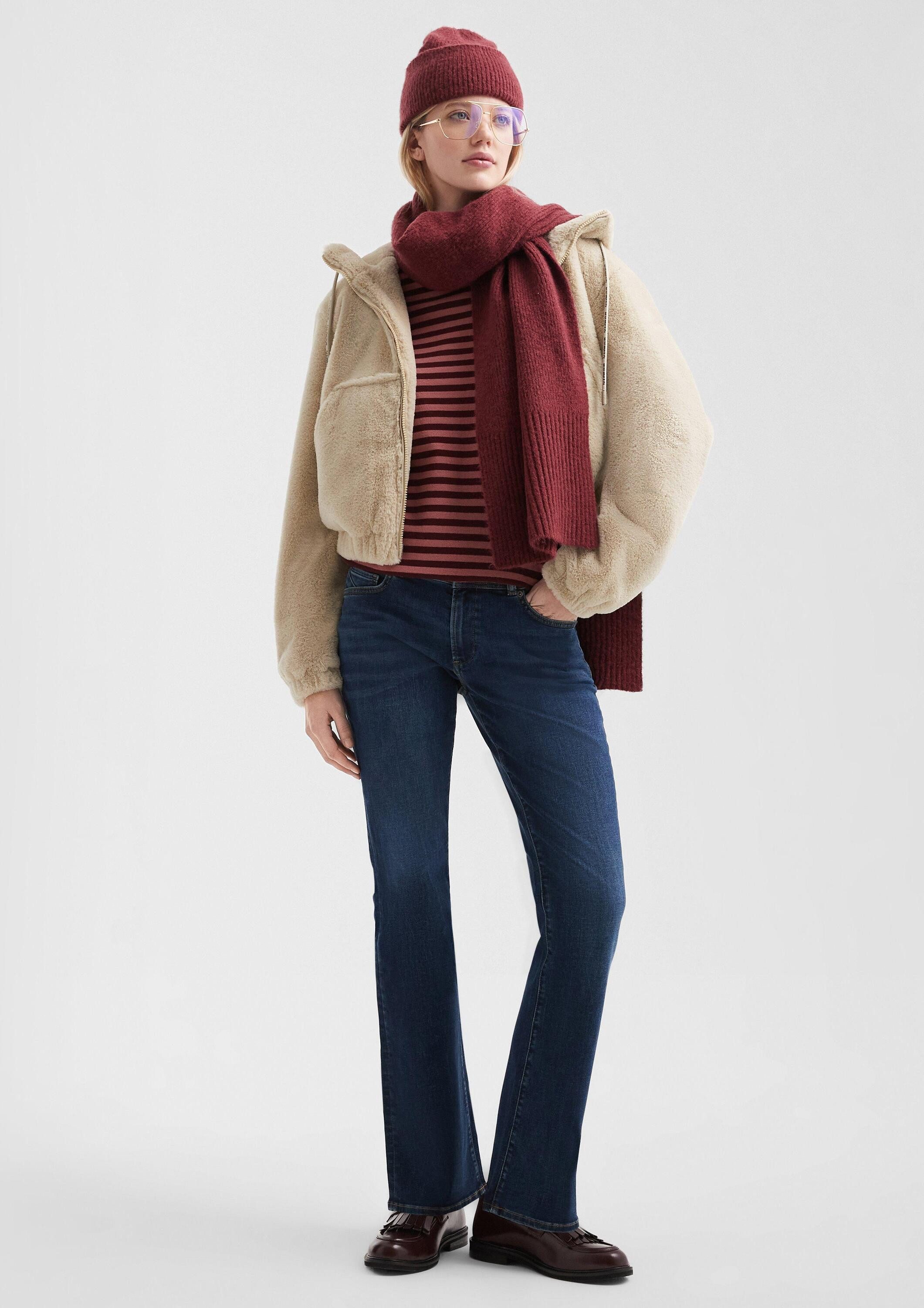 QS Bootcut-Jeans Jeans-Hose CATIE Jeans Catie / Slim Fit / Mid Rise / Bootcut Leg