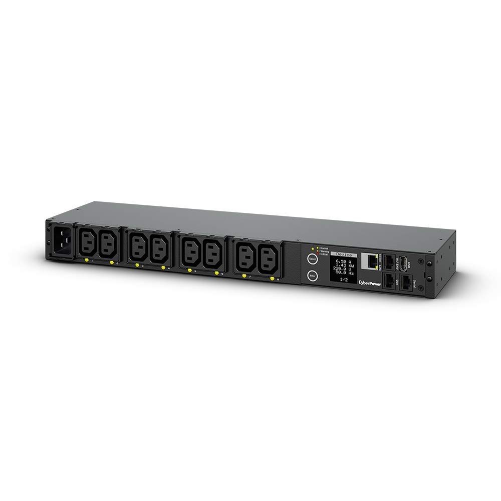 CYBERPOWER SYSTEMS USV-Anlage, CyberPower PDU Switched MBO 230V/16A 1HE 8x C13 Ausgang 1x C20 Eingang