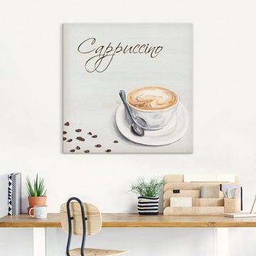 Artland Leinwandbild Cappuccino II, Getränke (1 St), auf Keilrahmen gespannt