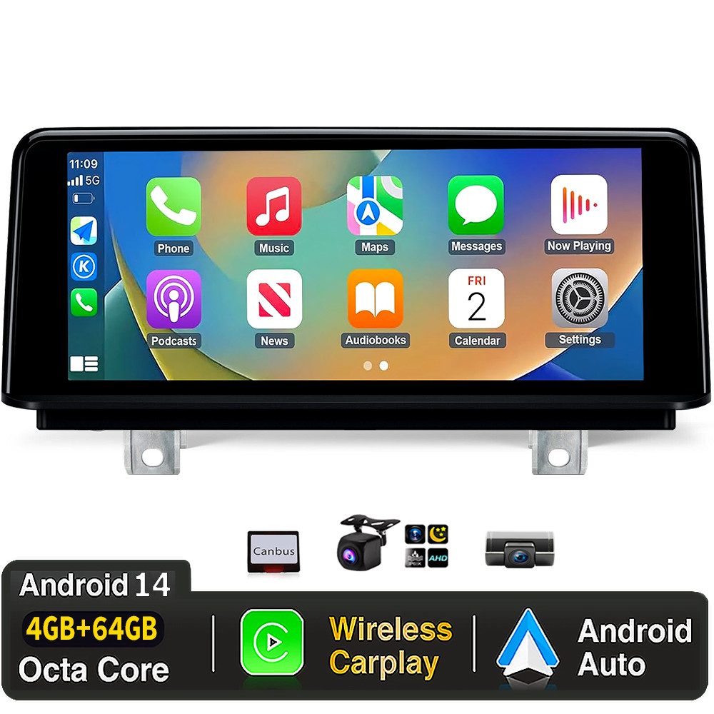 Für BMW 1/2er F20 F21 F23 NBT Android 14 10,25" Carplay GPS Navi Autoradio