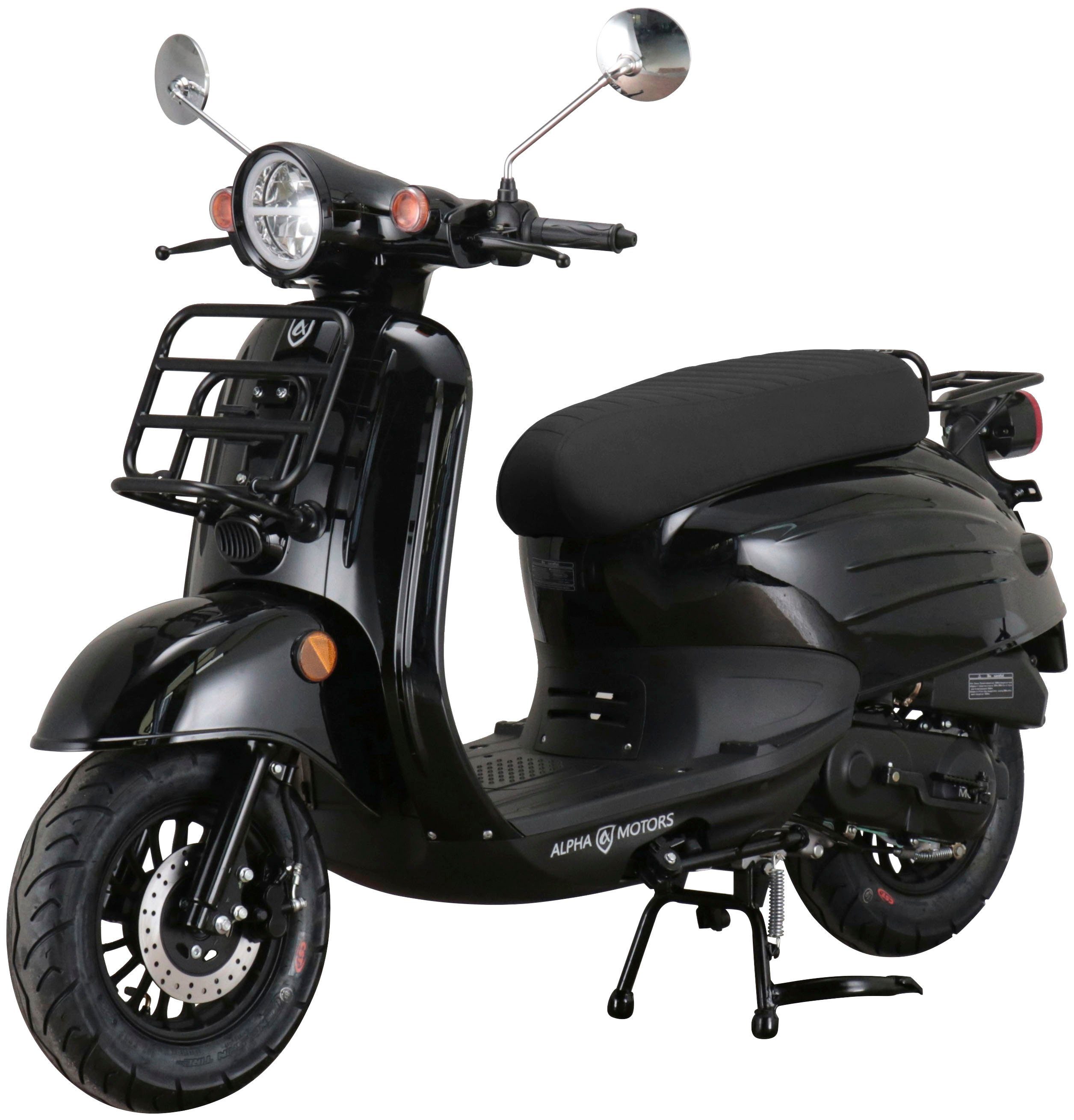 Alpha Motorroller 50 ccm, schwarz 5 Euro Adria, km/h, Motors 45