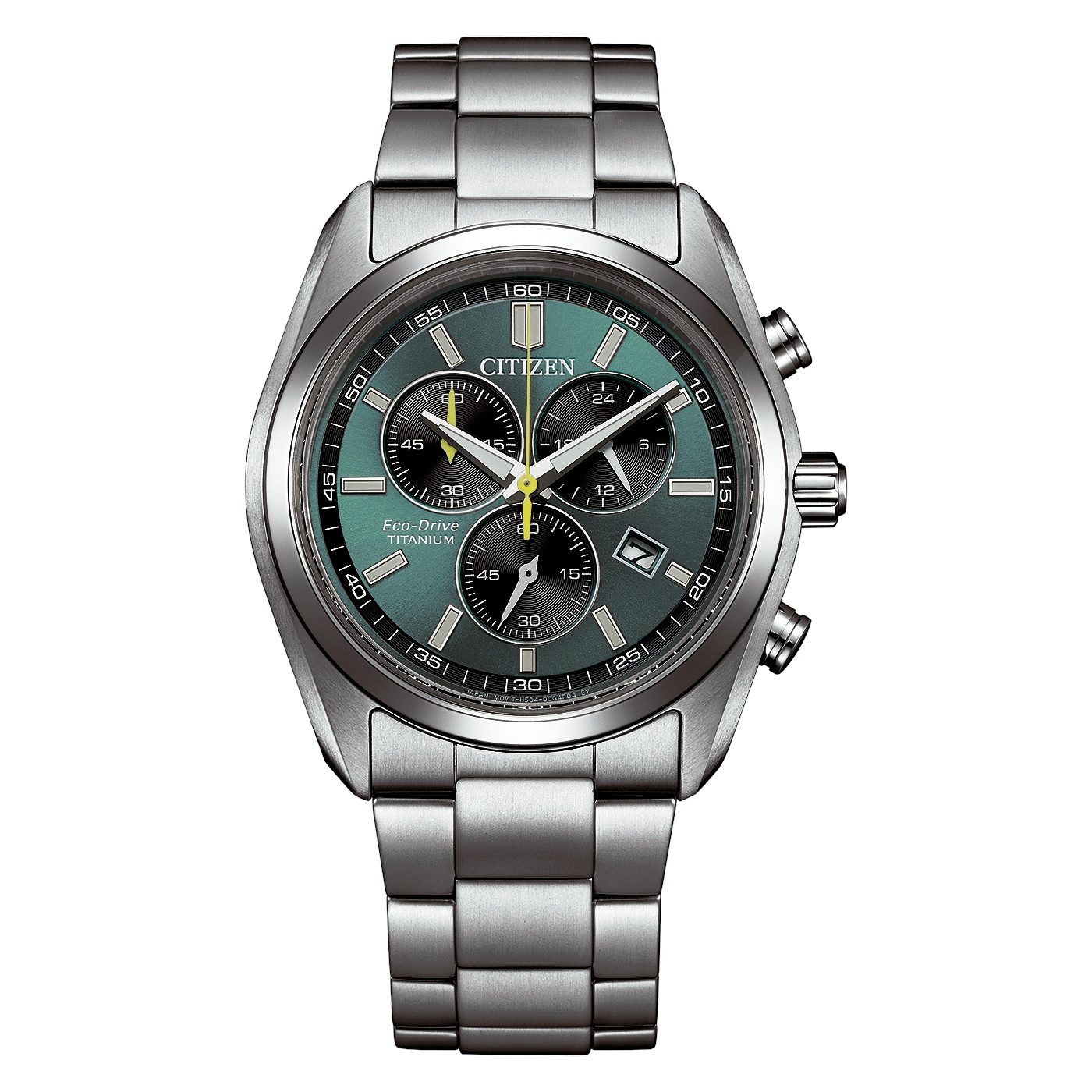 Citizen Chronograph AT2590-59X, Armbanduhr, Solar, Herrenuhr, analog, Big Date, Stoppfunktion