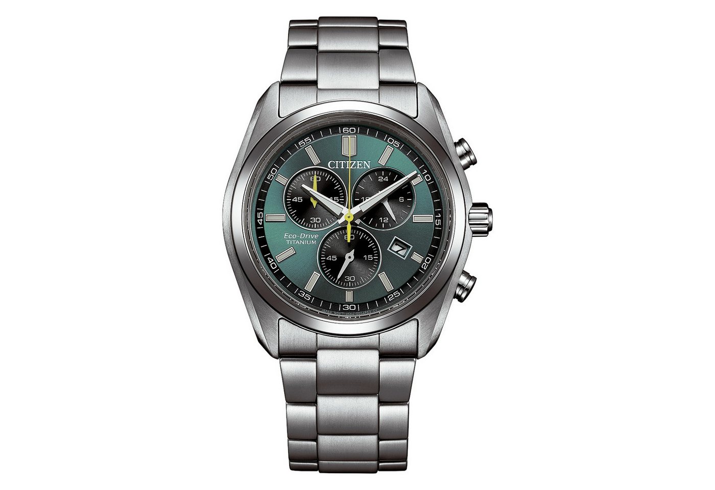 Citizen Chronograph AT2590-59X, Armbanduhr, Solar, Herrenuhr, analog, Big Date, Stoppfunktion