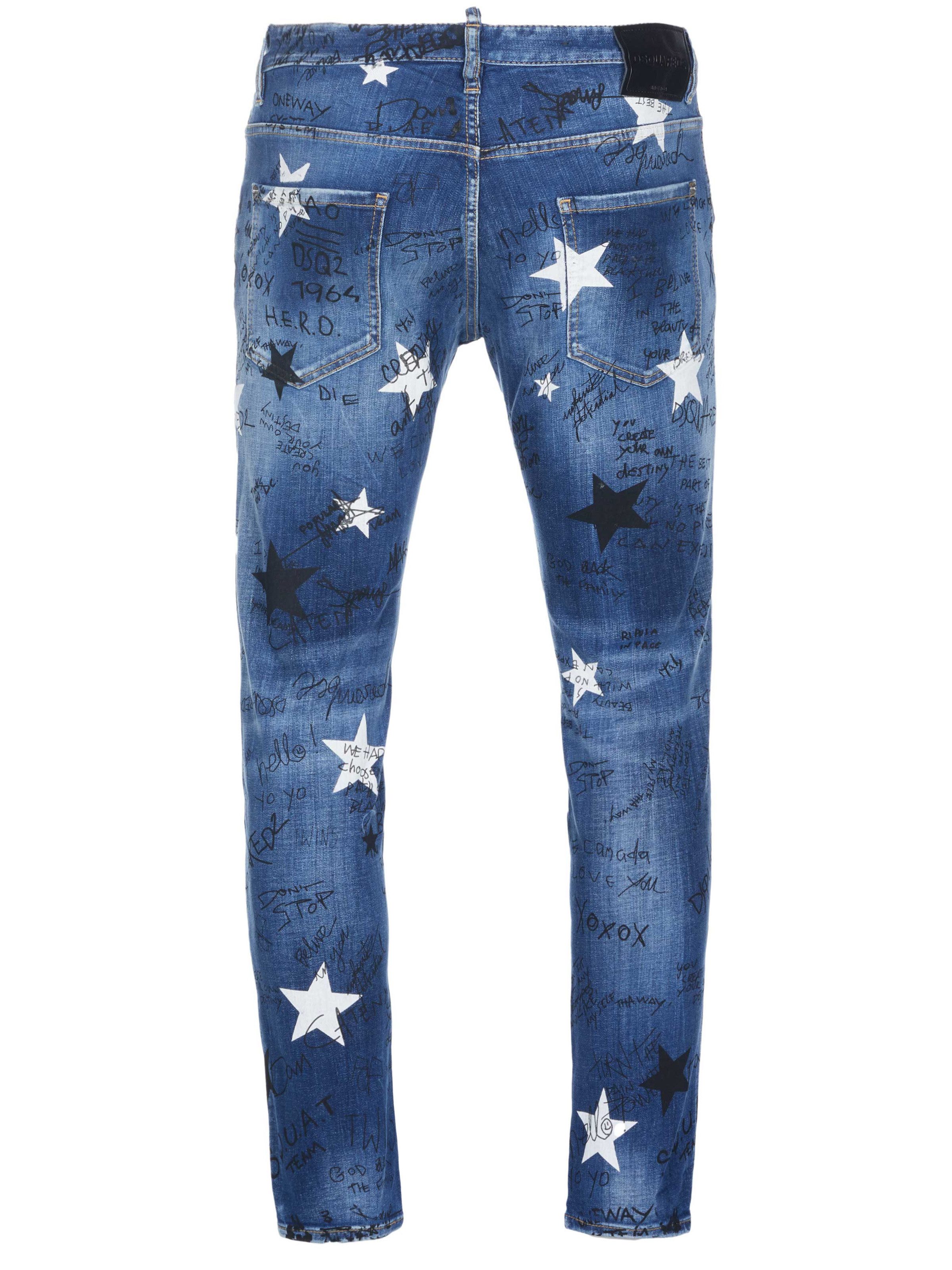Dsquared2 Straight-Jeans Dsquared2 Skater Jeans blau günstig online kaufen