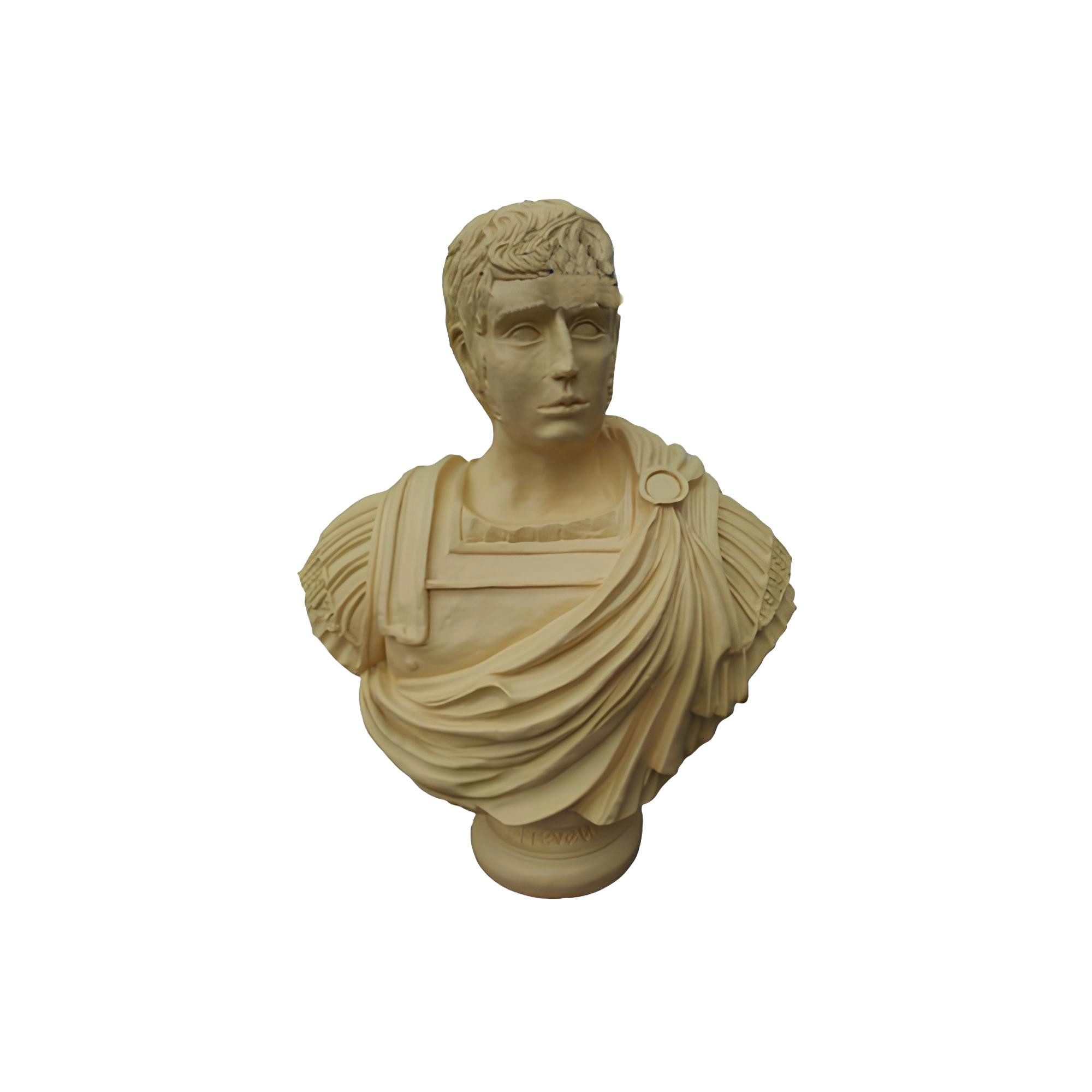 Xlmoebel Skulptur Julius Caesar Büste aus hochwertigem Kunststein (Skulptur), Hergestellt in Europa