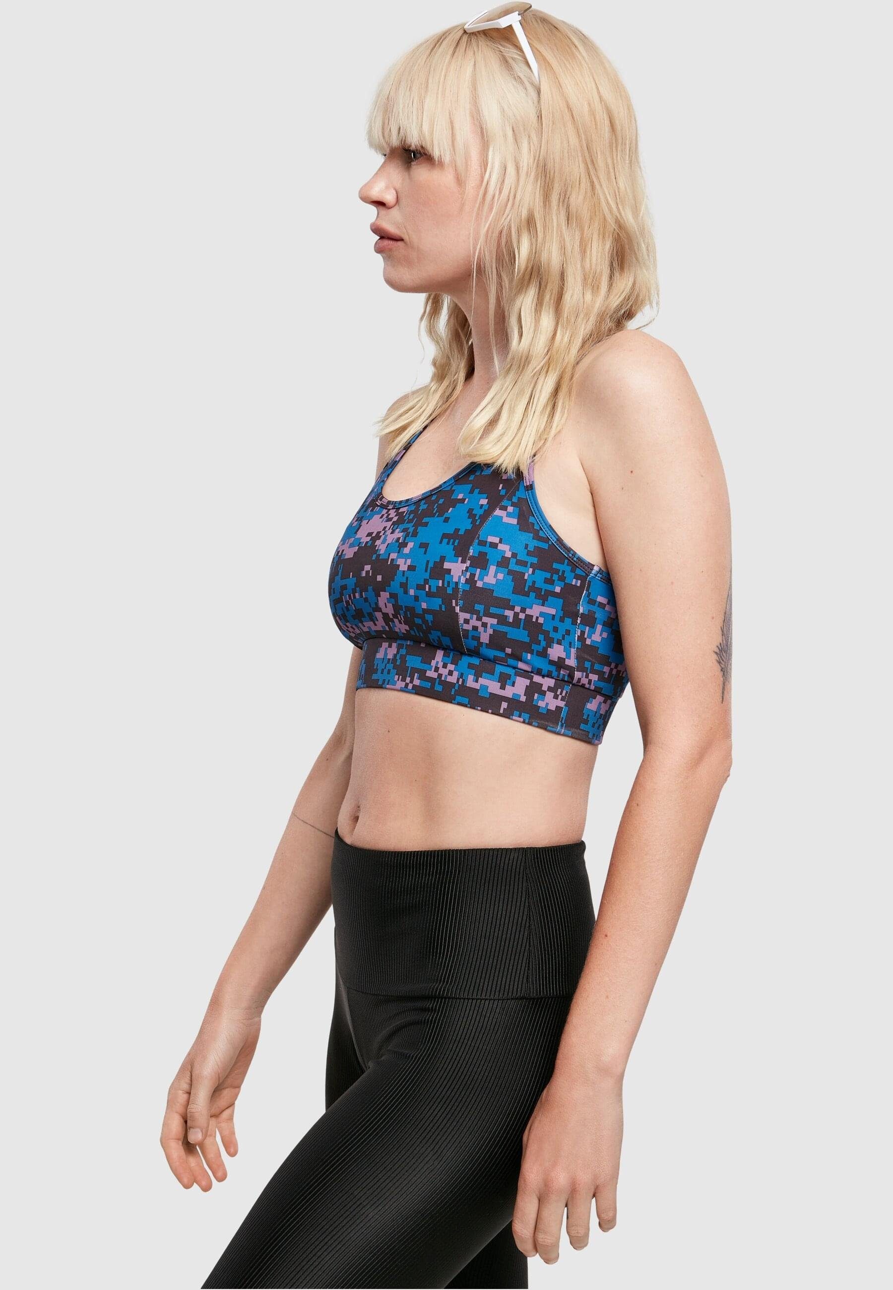 URBAN CLASSICS Sport-BH digital Bra camo Tech Ladies Damen duskviolet Mesh