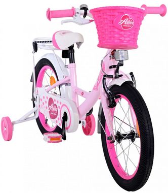 Volare Kinderfahrrad Kinderfahrrad Ashley für Mädchen 16 Zoll Kinderrad in Rosa