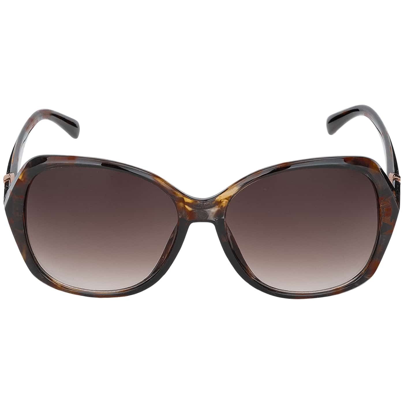 BEZLIT Eyewear Pilotenbrille Rundglas Designer Damen Sonnenbrille (1-St) mit schwarz, braun und violetten Linsen