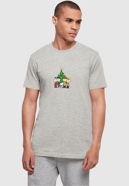Merchcode T-Shirt Merchcode Herren Peanuts Christmas Tree Basic Round Neck T-Shirt (1-tlg)