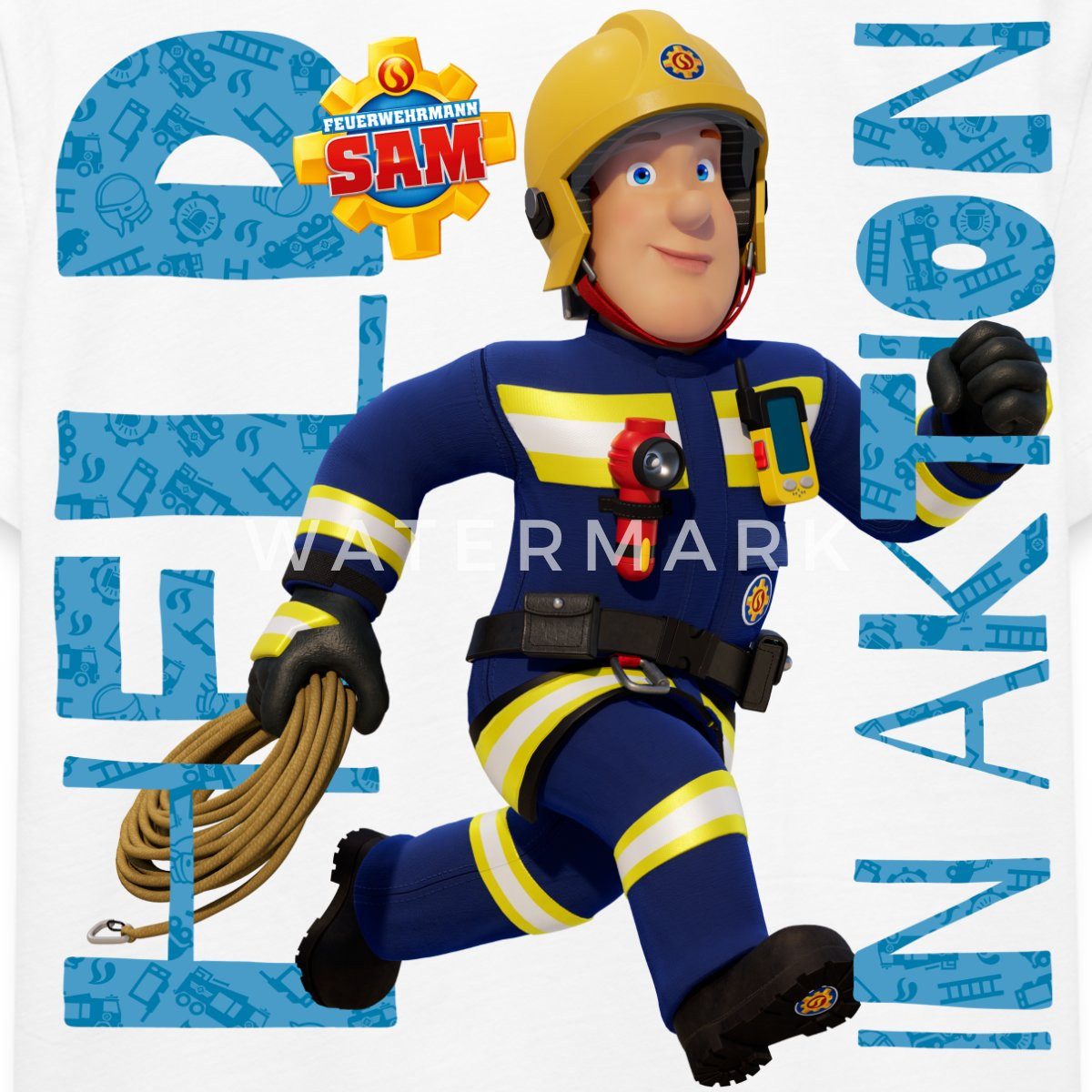 Spreadshirt T-Shirt Feuerwehrmann Sam™ Held In Aktion Cooles Design Kinder Premium T-Shirt (1-tlg)