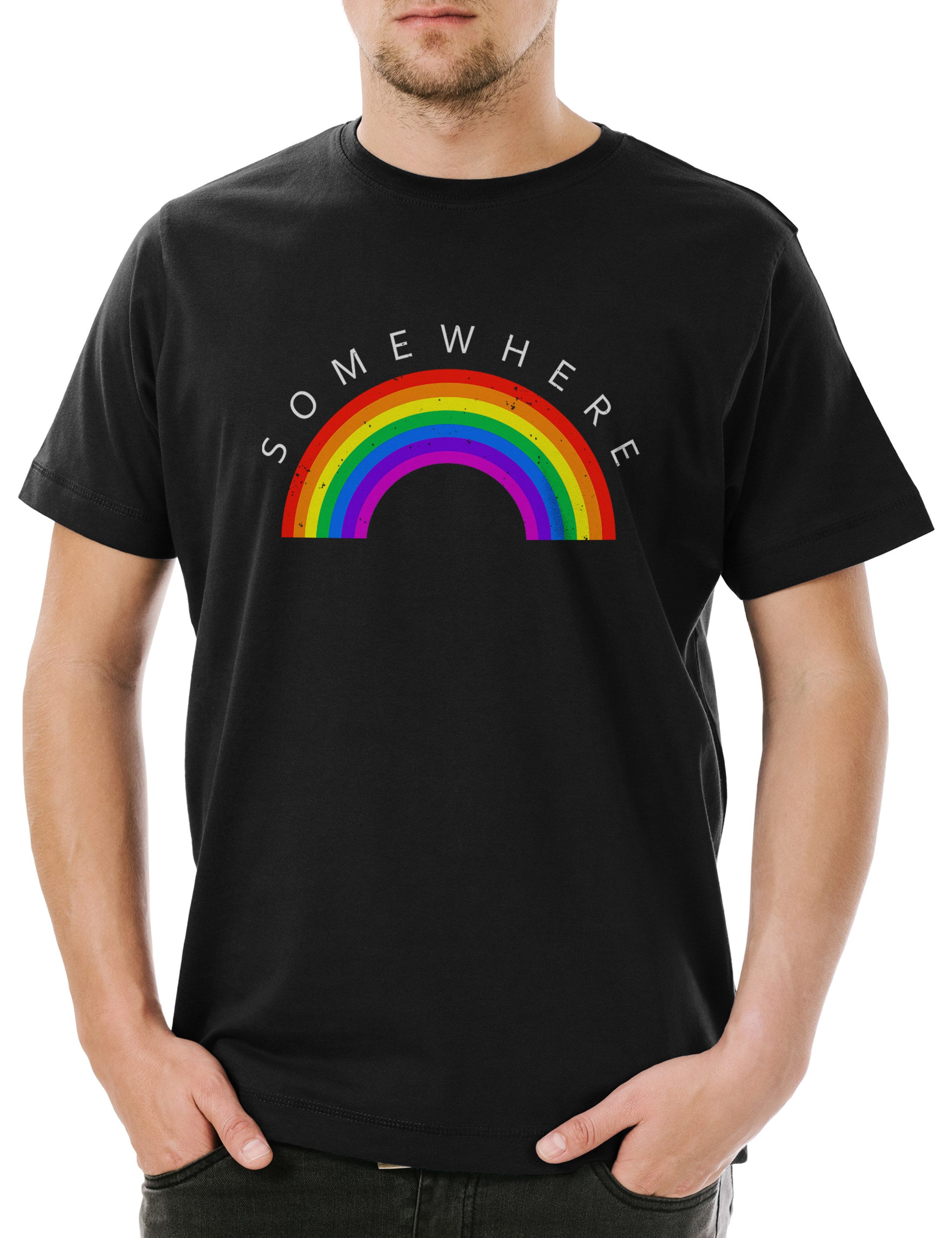 Urban Backwoods Print-Shirt Somewhere Rainbow Herren günstig online kaufen
