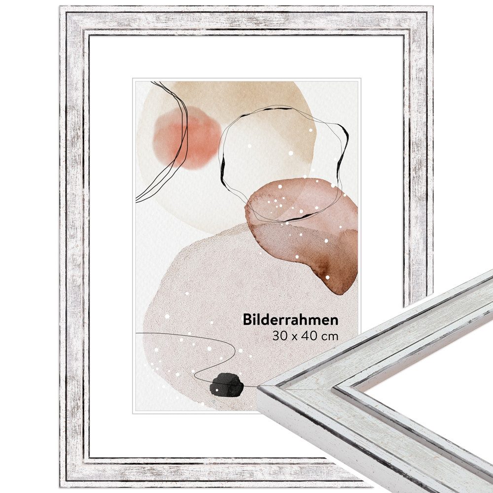 WANDStyle Bilderrahmen H460, Silber, aus Massivholz günstig online kaufen