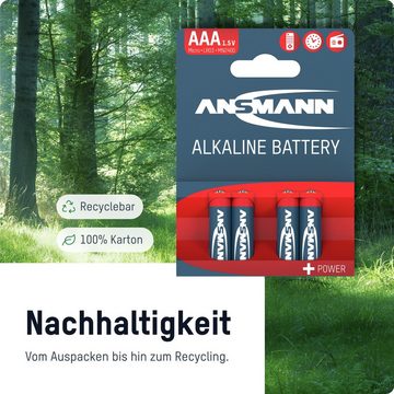 ANSMANN AG 20x Alkaline Batterie AAA Micro 1,5V – LR3 MN2400 (20 Stück) Batterie
