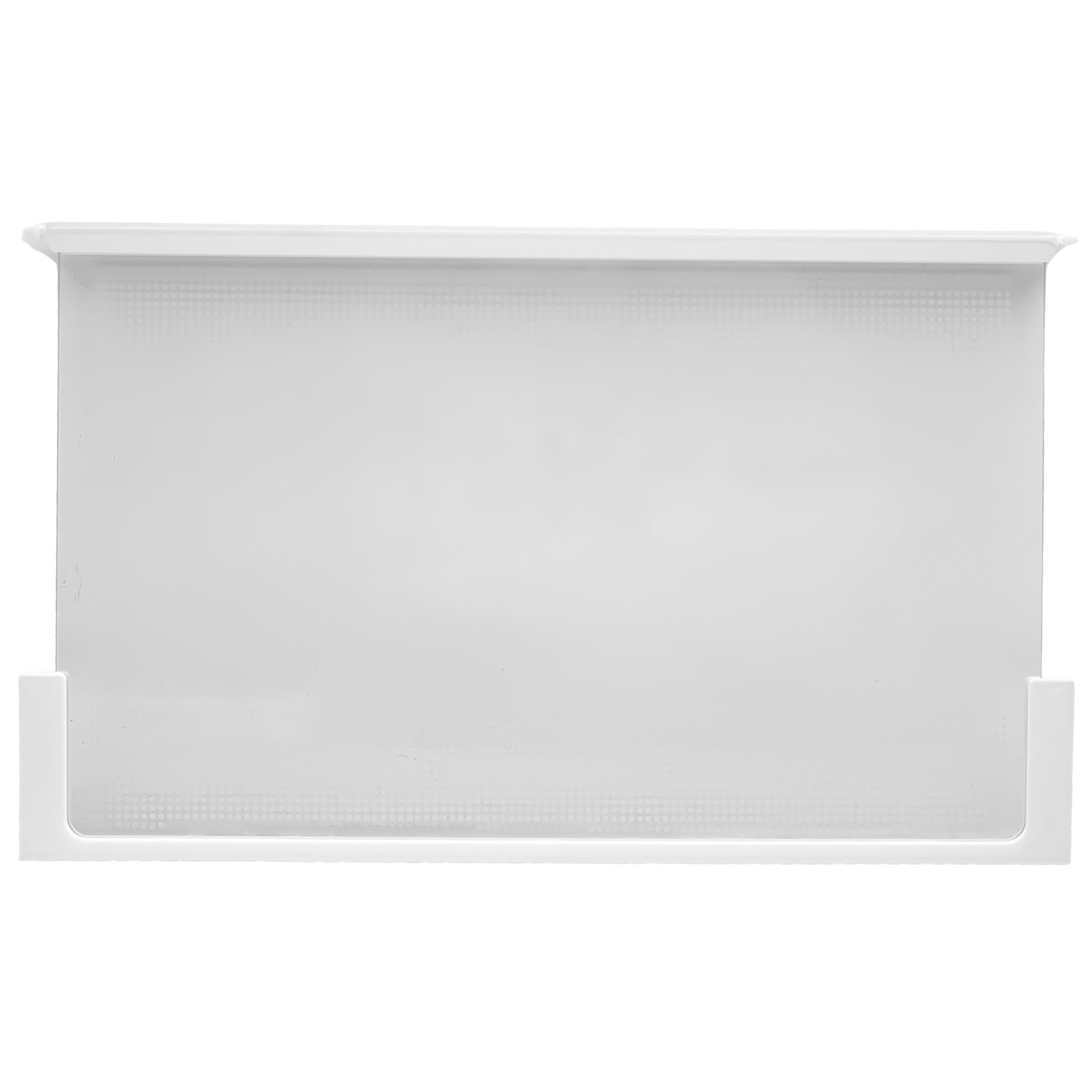 VIOKS Einlegeboden Glasplatte oben Ersatz für Liebherr 9293003 495x300mm, mit Leisten für Kühlschrank KühlGefrierKombination