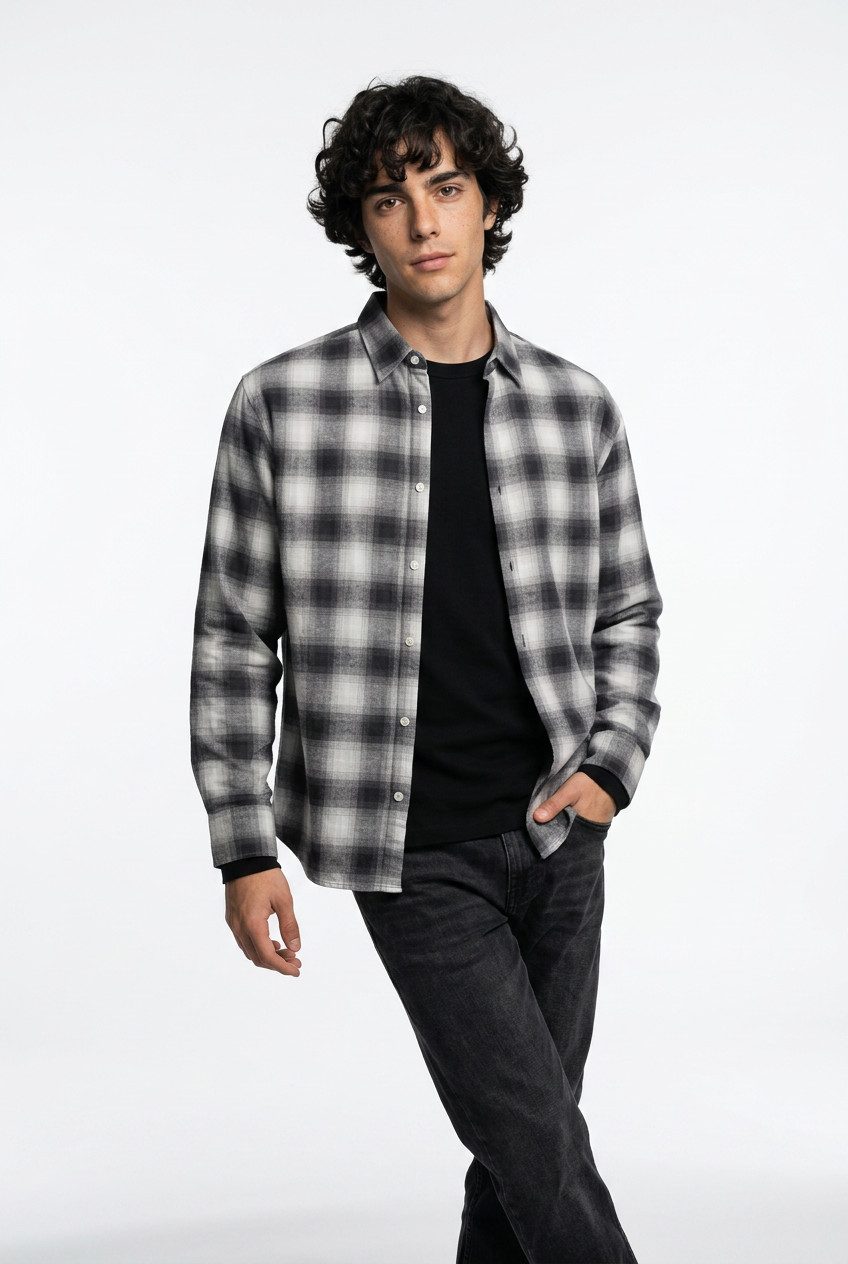 Jack & Jones Langarmhemd JCOCOVER CHECKED FLANNEL SHIRT LS – Bild 2 von 5