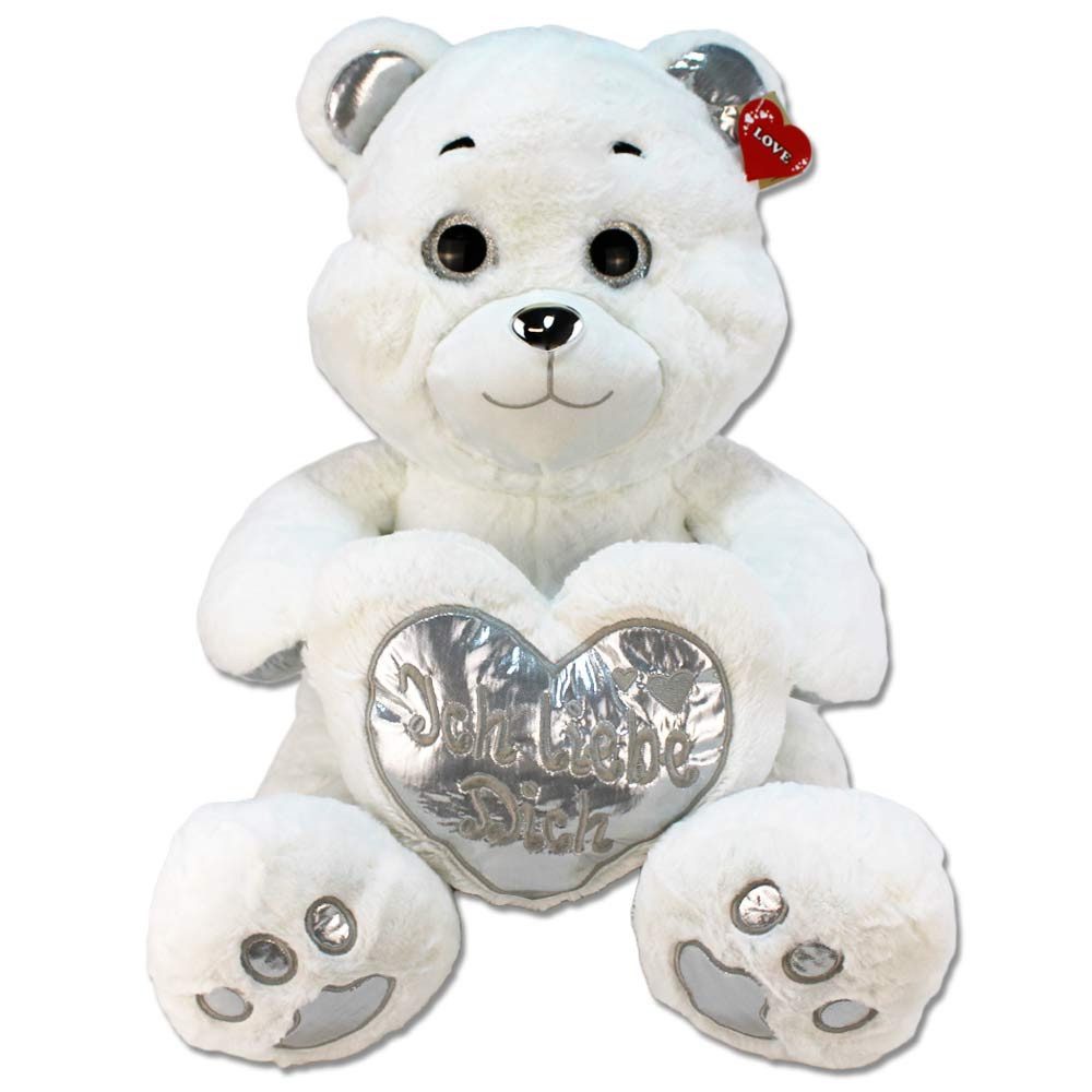 Kuscheltier Ich liebe dich Teddy sitzend - ca. 60 cm