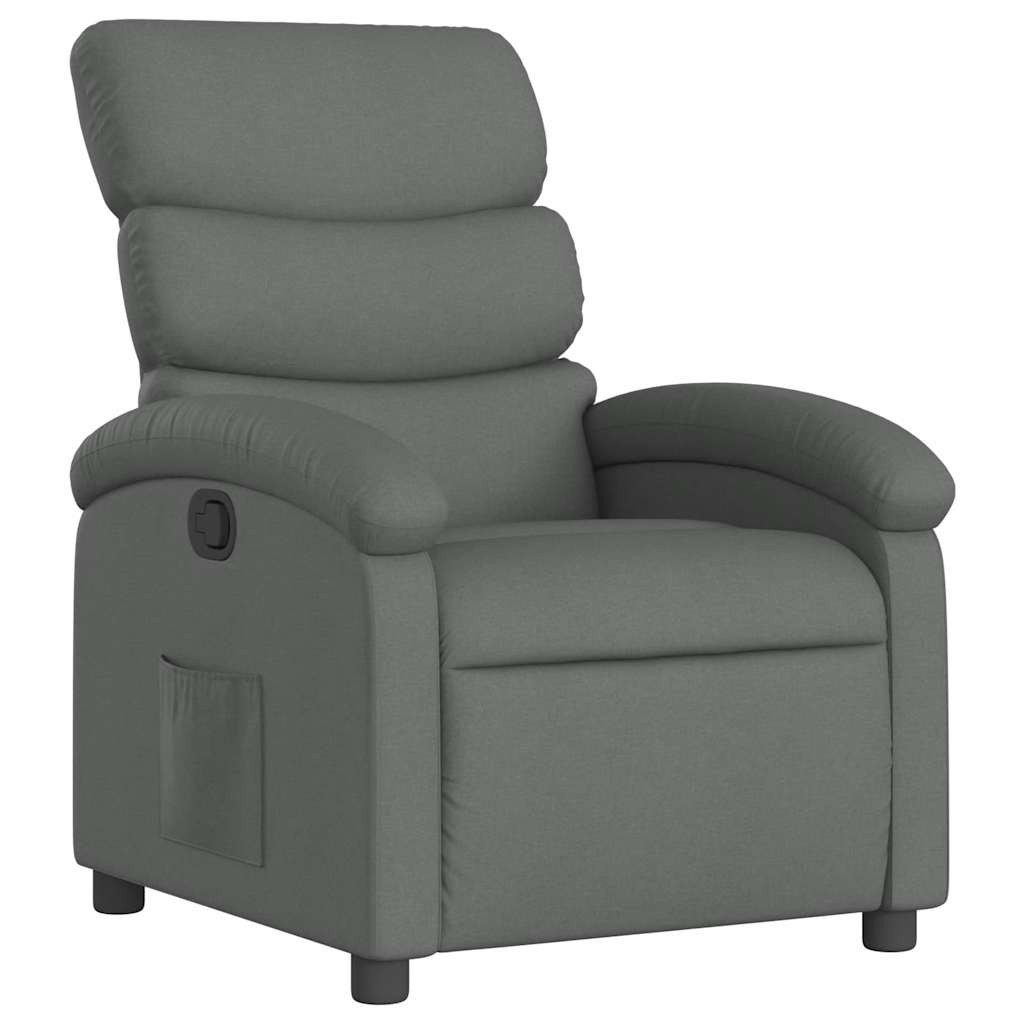 vidaXL Sessel Relaxsessel Dunkelgrau Stoff (1-St) günstig online kaufen
