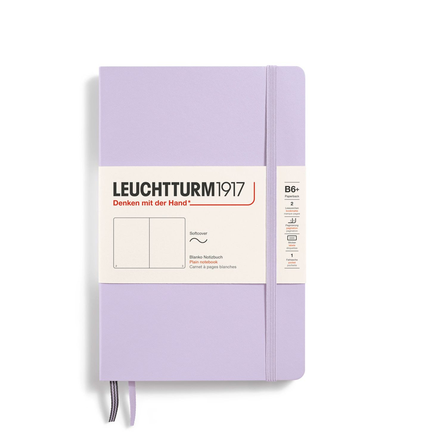 Leuchtturm1917 Notizbuch Paperback B6+ Softcover Lilac Blanko