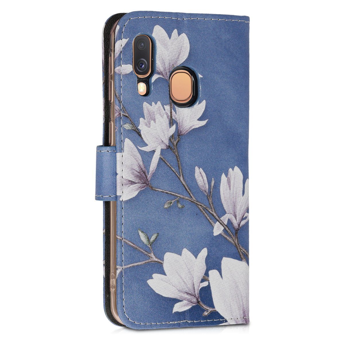 kwmobile Etui Wallet Case für Samsung Galaxy A40, Hülle mit Ständer Kartenfächer - Handyhülle – Bild 3 von 5