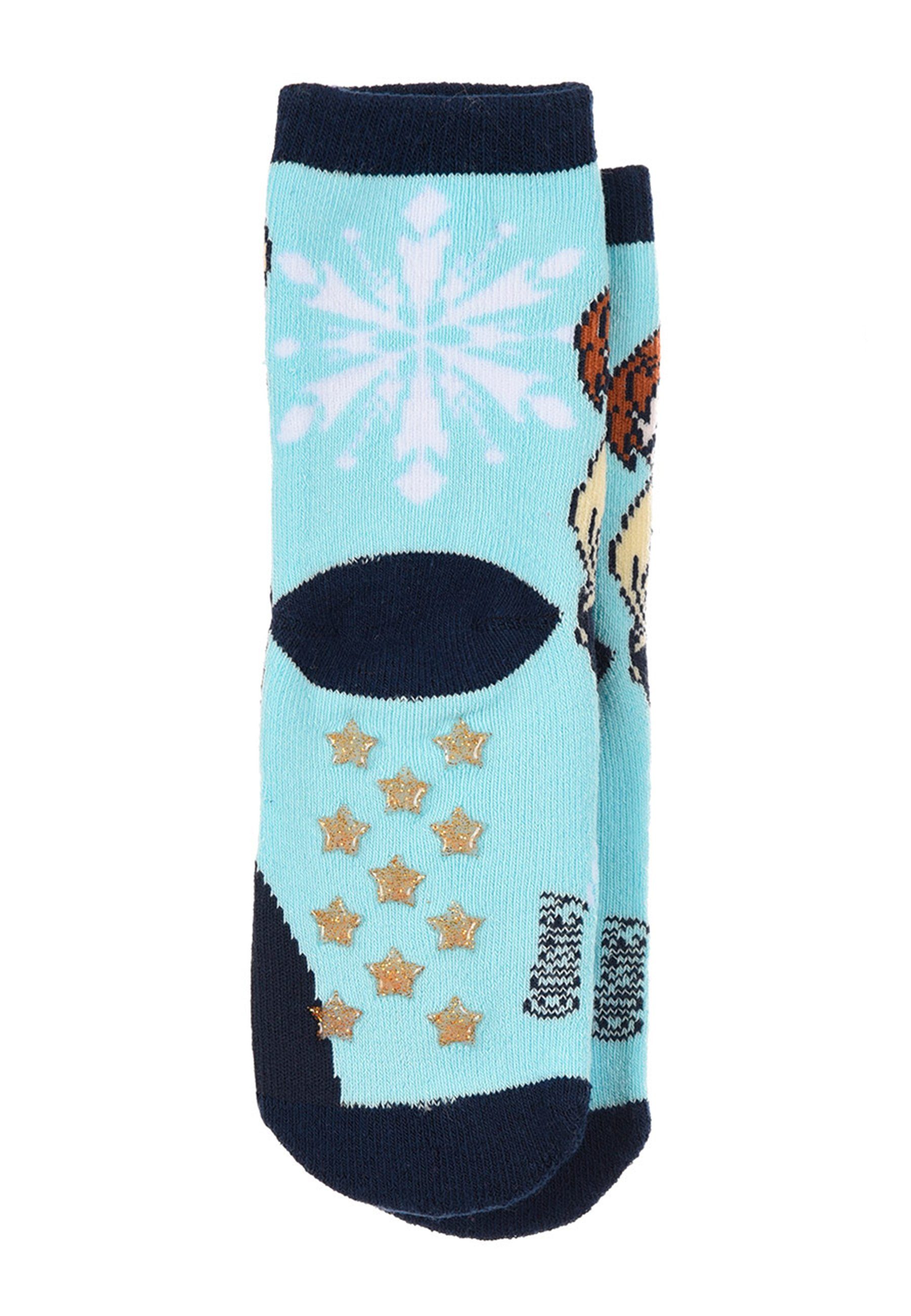 Disney Frozen Socken Socken Kinder Strümpfe Eiskönigin Stopper-Socken Mädchen Gumminoppen