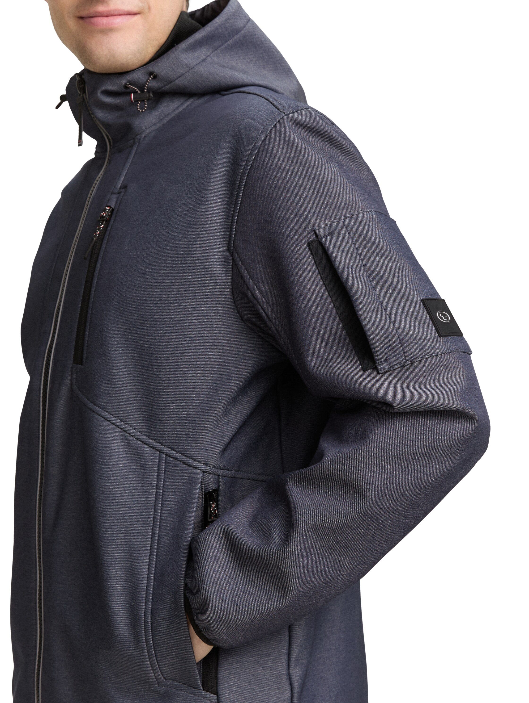 TOM TAILOR Softshelljacke mit Kapuze