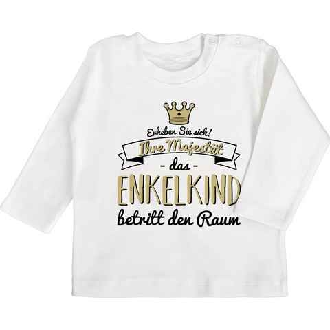 Shirtracer T-Shirt Ihre Majestät das Enkelkind betritt den Raum Sprüche Baby