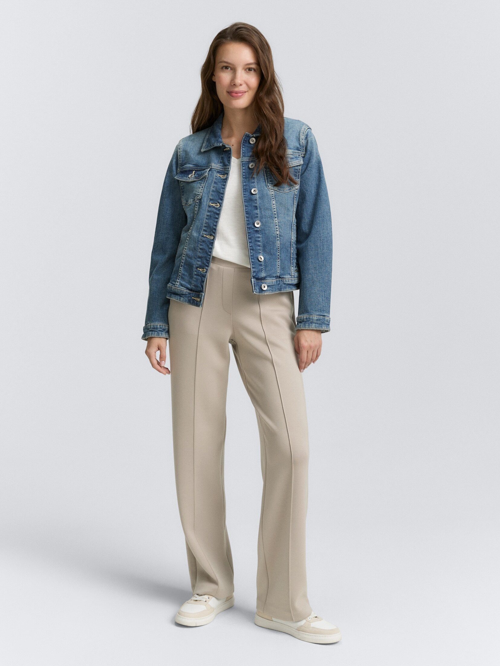 TOM TAILOR Stoffhose Hosen & Chino Loose Straight Scuba Hose günstig online kaufen