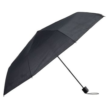 CEPEWA Taschenregenschirm Taschenschirm 97x57cm schwarz Kunststoff Polyester Mini-Regenschirm