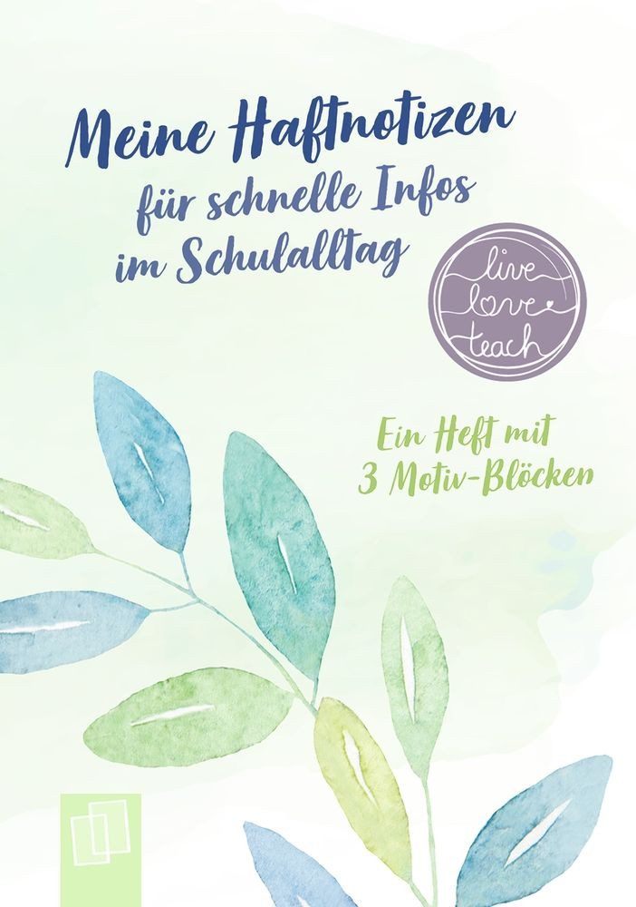Verlag an der Ruhr Schulheft Meine Haftnotizen für schnelle Infos im Schulalltag Ein A6-Heft mit 3