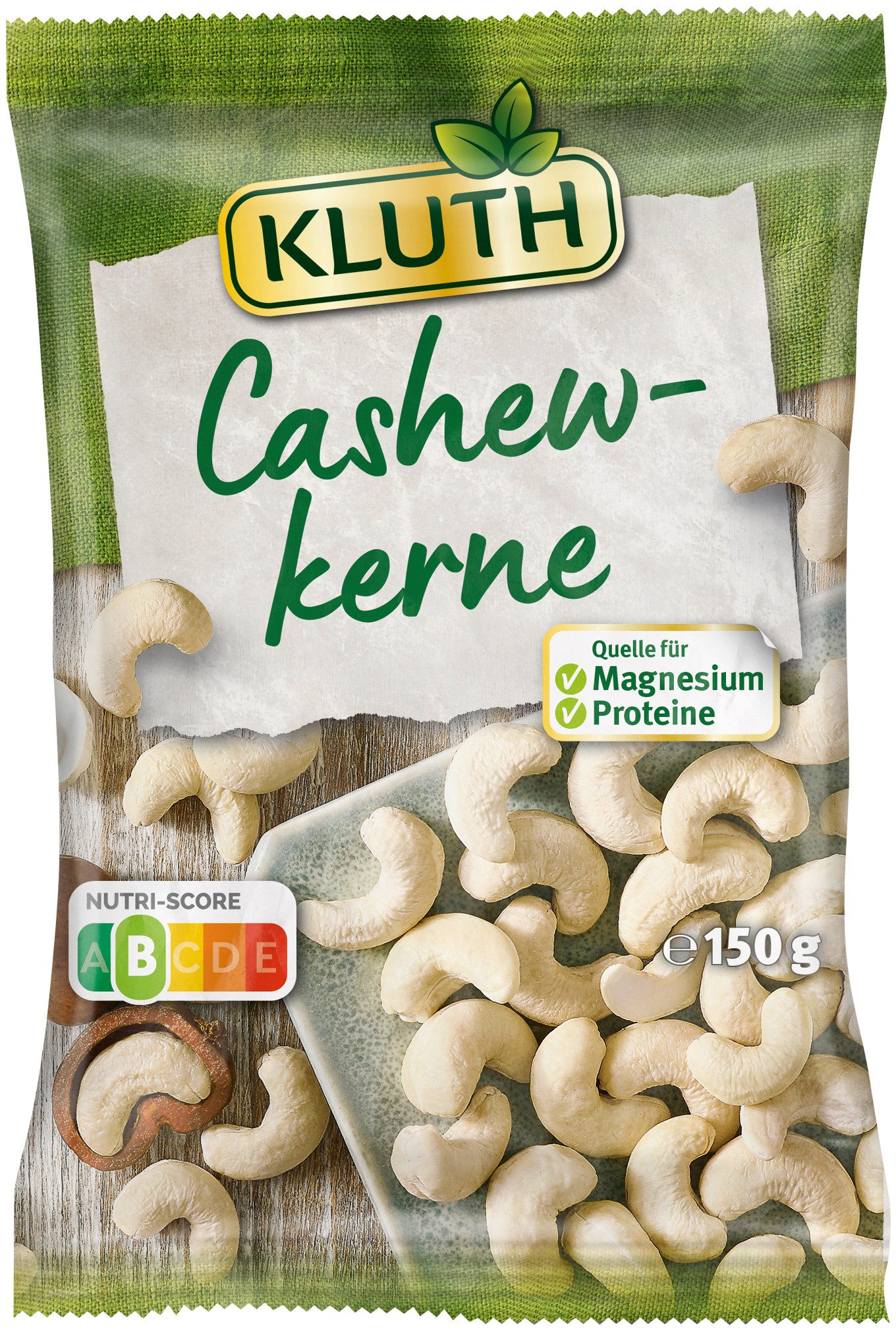 KLUTH Knabberei, Kluth Cashewkerne 150g