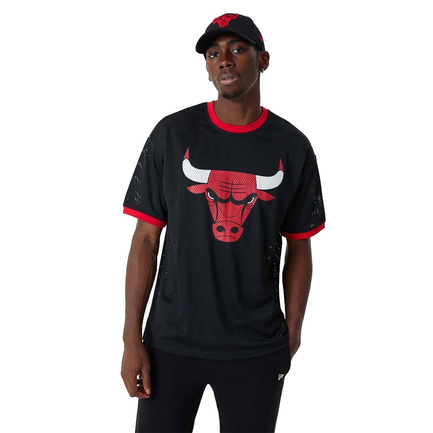 New Era T-Shirt T-Shirt New Era NBA Logo Mesh Chicago Bulls