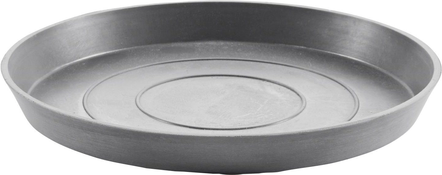 ECOPOTS Blumentopfuntersetzer ROUND SAUCER Grey, BxTxH: 21x21x2,5 cm günstig online kaufen