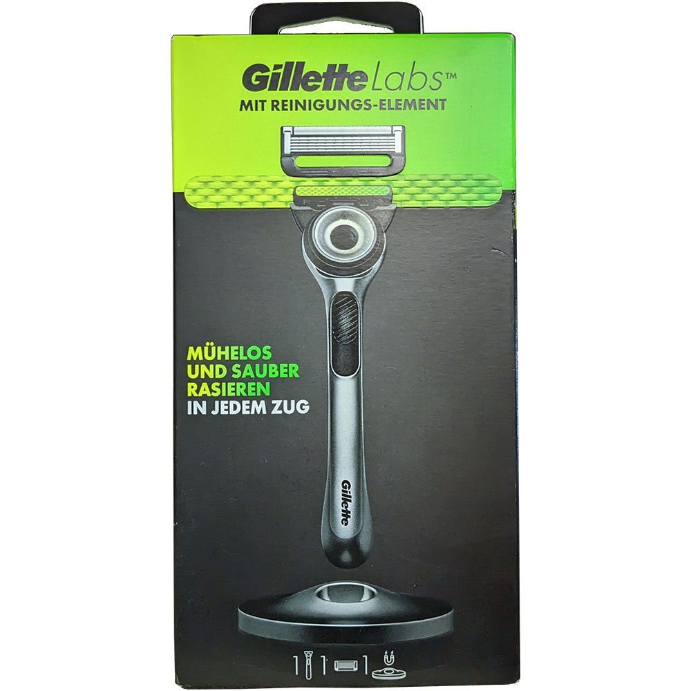 Reinigungs-Technologie mit integrierter Klinge, Rasierer Griff Gillette 1-tlg., im Labs 1 Nassrasierer mit