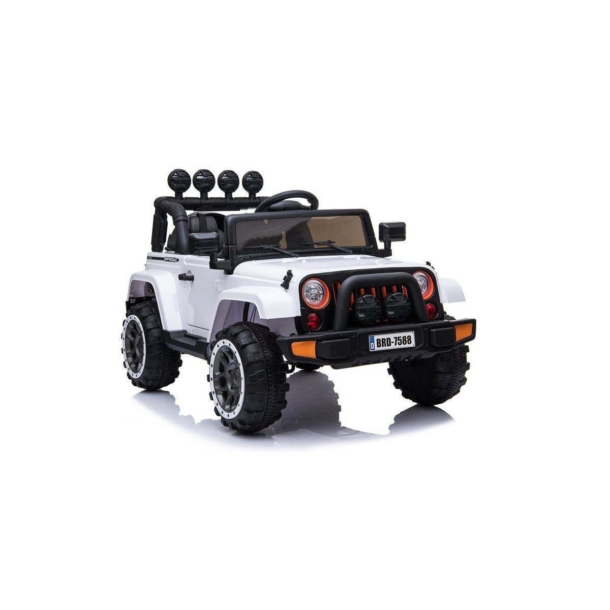 Wisam Elektro-Kinderauto Kinderfahrzeug Jeep BRD-7588 Weiß
