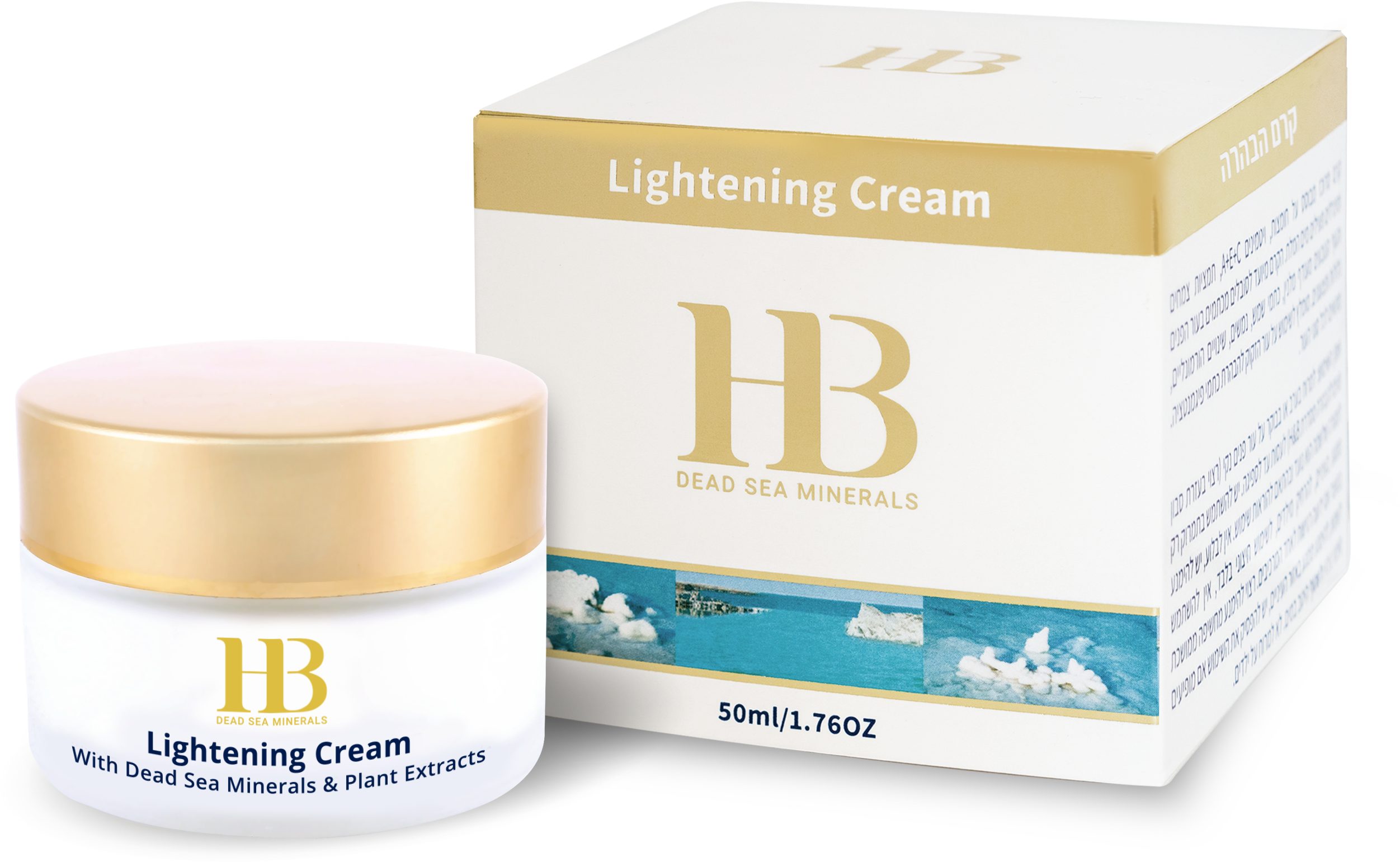 H.B. Dead Sea Minerals Feuchtigkeitscreme Health&Beauty Gesichtscreme gegen Pigmentflecken Totes Meer 50ml