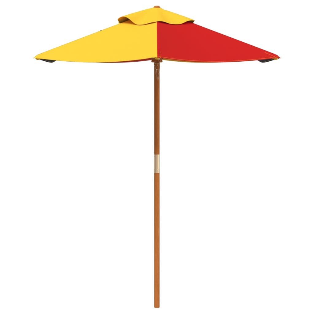 vidaXL Sonnenschirm Sonnenschirm für Kinder mit Holzmast Ø120x140 cm