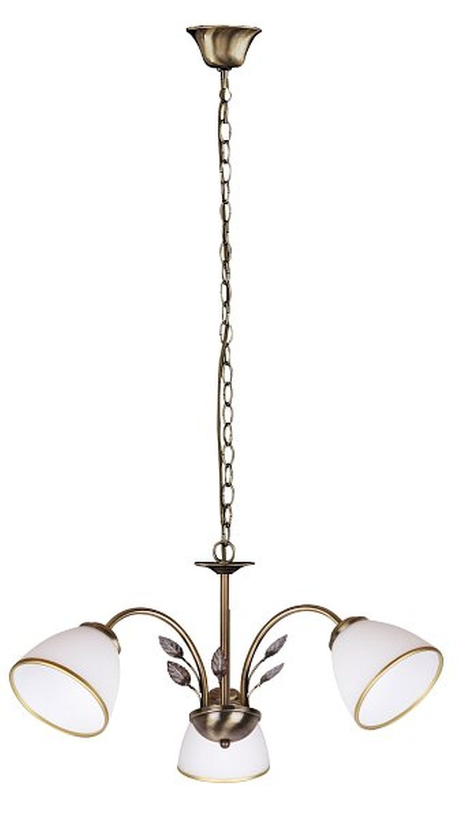 Licht-Erlebnisse Pendelleuchte ALETTA, ohne Leuchtmittel, Pendelleuchte Esszimmer Glas Metall Bronze Jugendstil Wohnzimmer Lampe