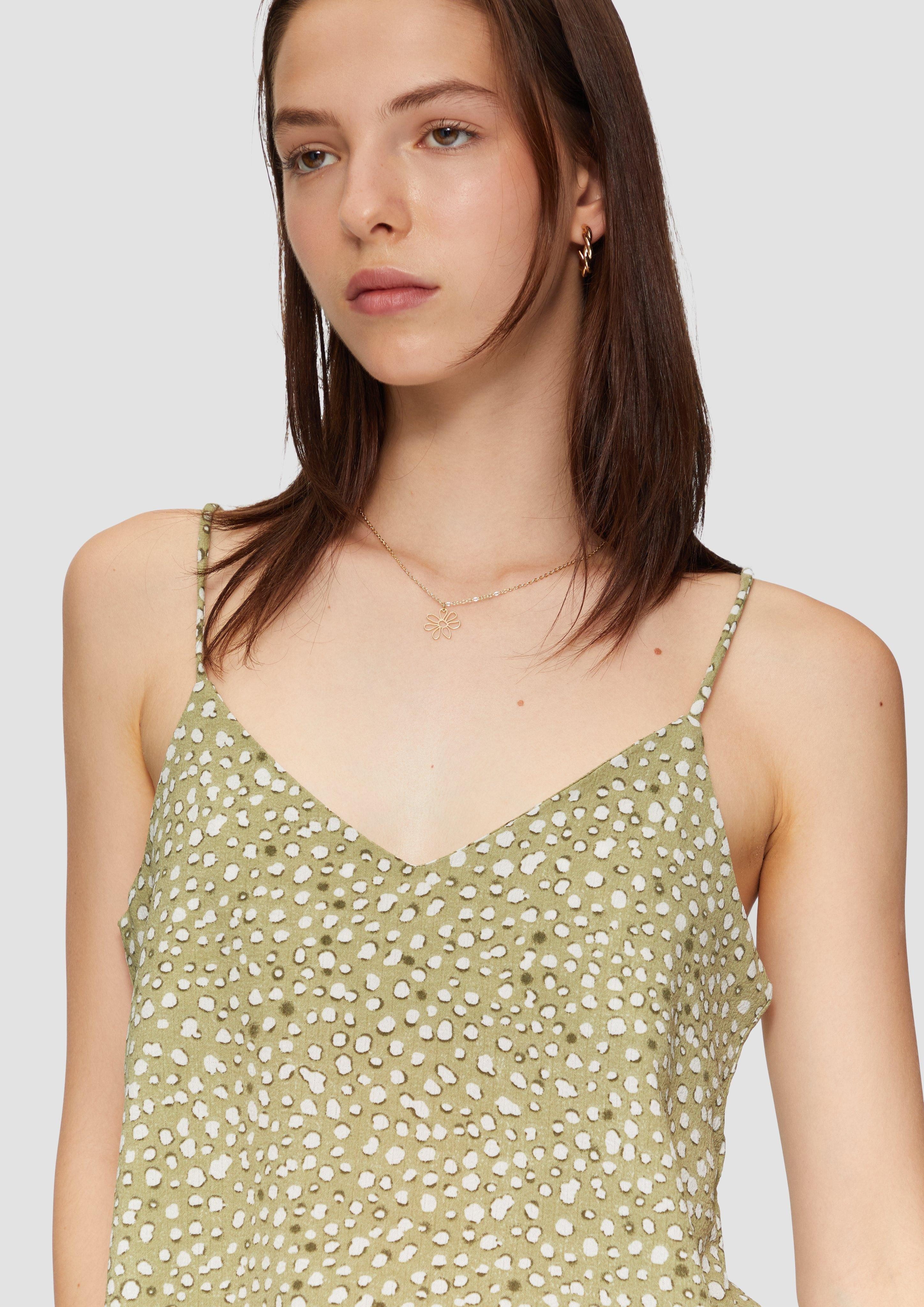 QS Shirttop Top mit All-over-Print günstig online kaufen