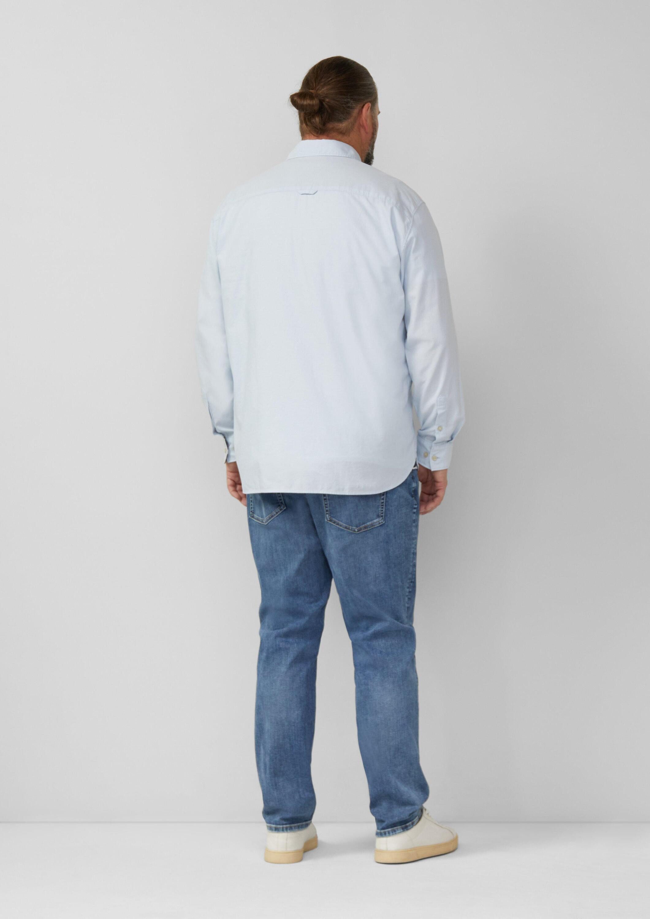 s.Oliver Langarmhemd Hemd Regular Fit: Gemustertes Langarmhemd mit Kentkragen
