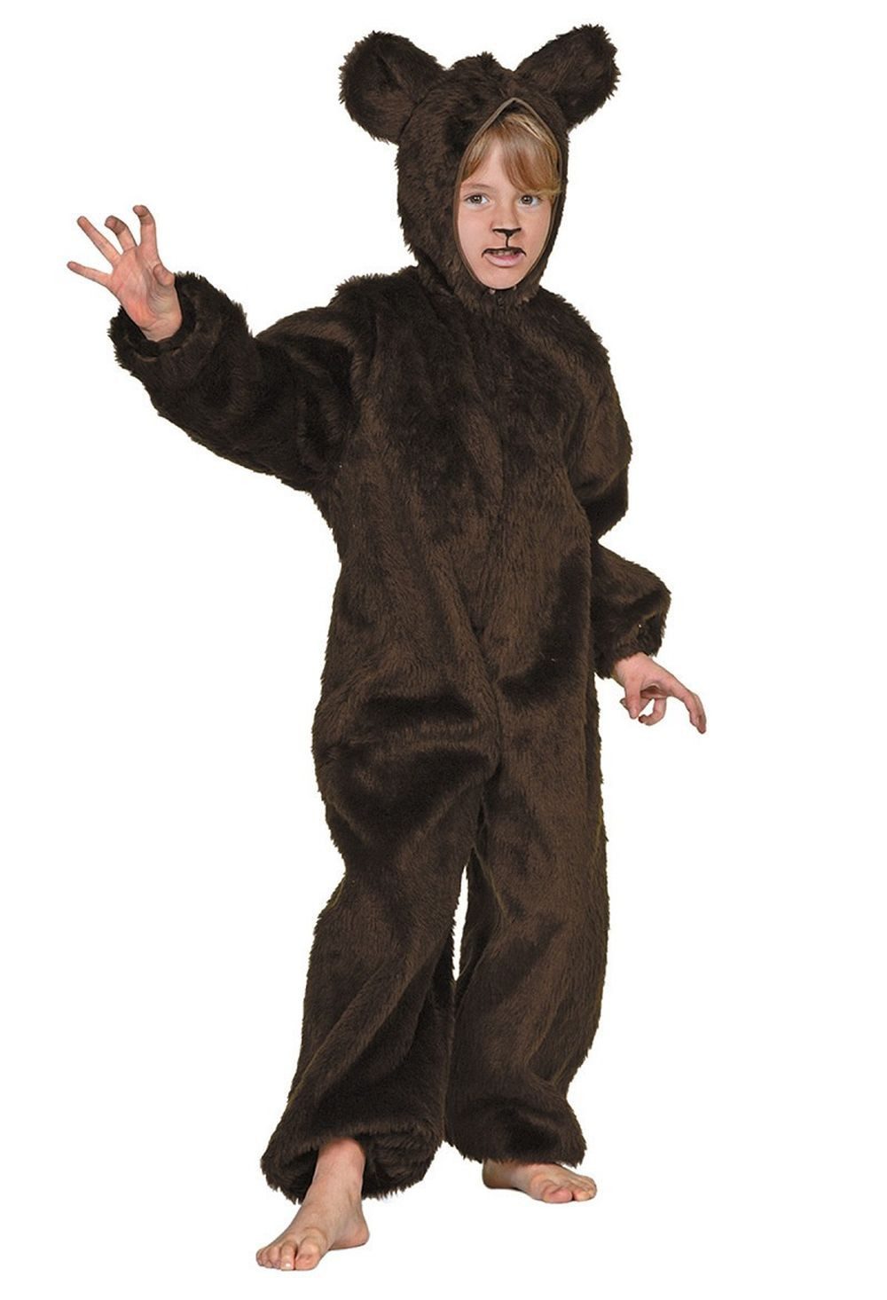 Kostüm Bär Kostüm Kinder Karneval Tier Verkleidung Jungen Mädchen Zoo Overall