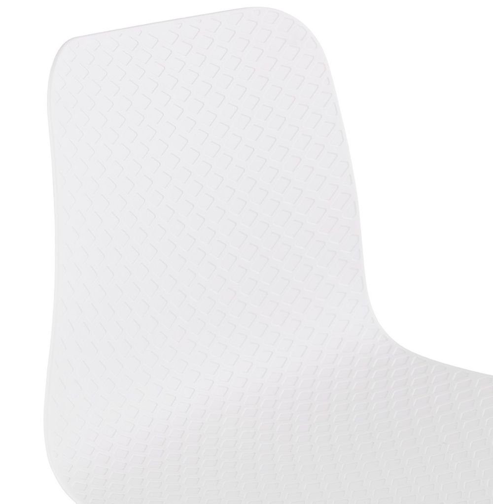 Outdoor white,black Esszimmerstuhl Beige/Grau NIL Plastic Stuhl Weiss Polym KADIMA DESIGN